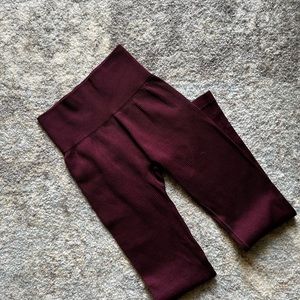 Aerie seamless ribbed legging Burgundy